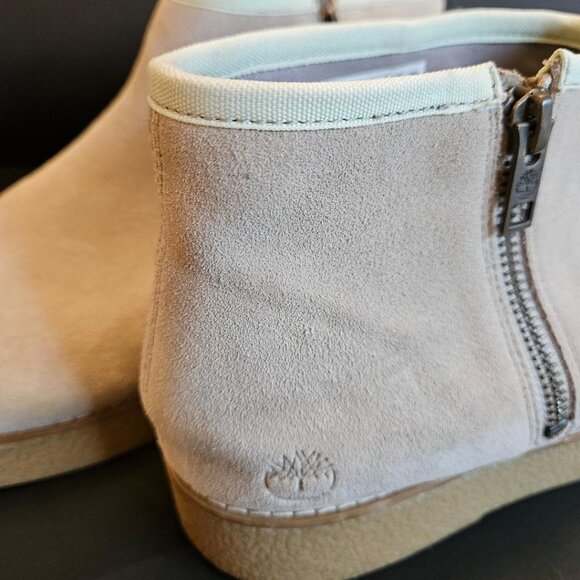 Timberland suede women's ankle boots. S 9, gummy zip platform - Picture 3 of 9
